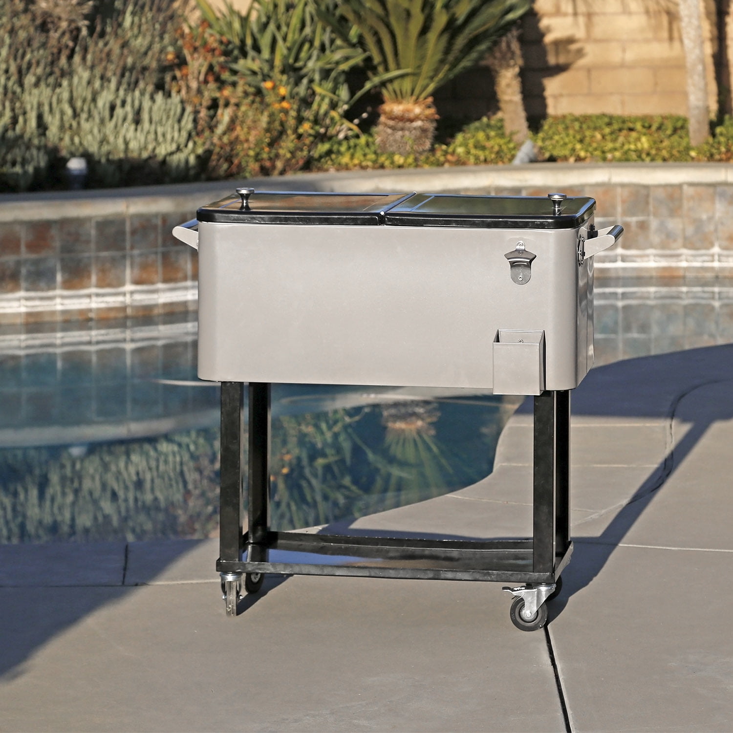 Backyard Discovery 100 Qt. Patio Cooler - Acacia 2204010COM - The