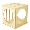 thumbnail image 1 of Clevr Wooden Cube Climber for Kids Toddlers Climbing Toy Activity Center Indoor, 1 of 9