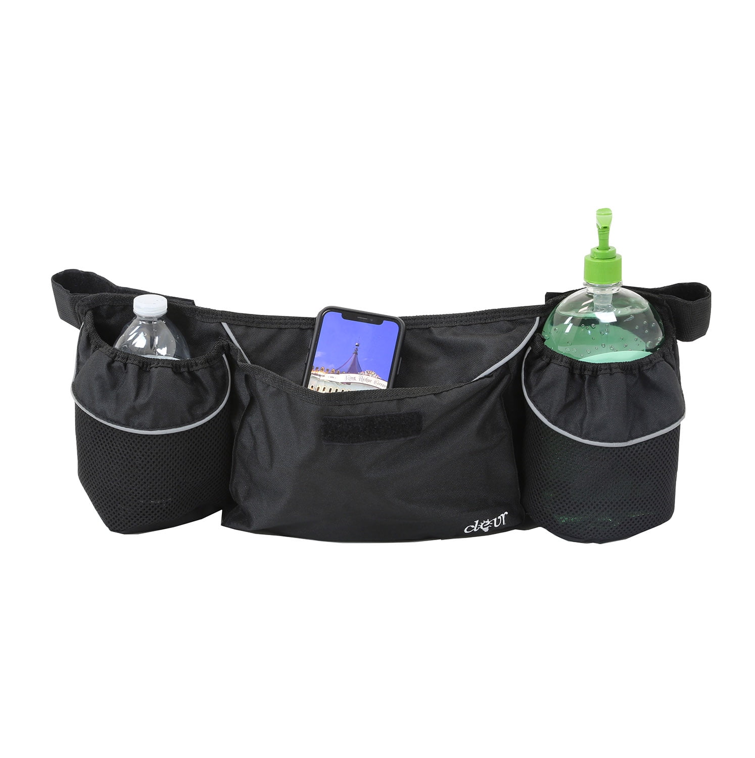 ClevrPlus Clevr Bike Trailer Storage Bag Cup Holder Black