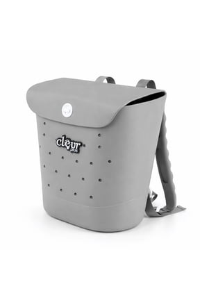 Convertible Beach Tote Backpack, Grey – Waterproof EVA Beach Bag with