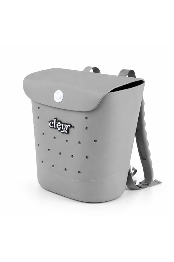 Convertible Beach Tote Backpack, Grey – Waterproof EVA Beach Bag with