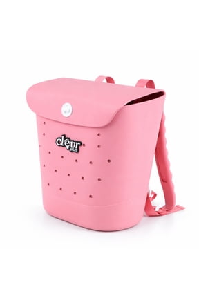 Convertible Beach Tote Backpack, Pink – Waterproof EVA Beach Bag with