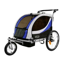 ClevrPlus  Deluxe 3-in-1 Double Seat Bike Trailer Stroller Jogger for Child