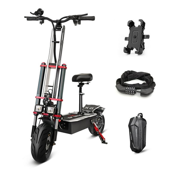 Cleytro Foldable Electric Scooter for Adults, 60V38AH Battery,5600W Motor 50MPH E-Scooter With Seat