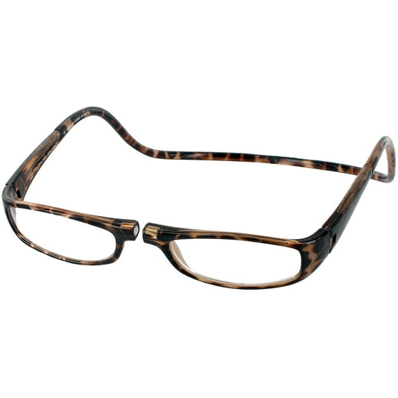 CliC Euro Single Vision Half Frame, Tortoise, + 1.75