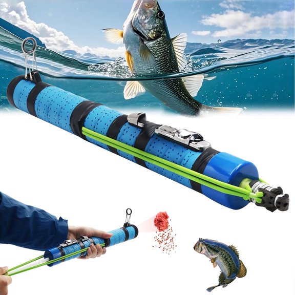 Clianle Catapult Fishing Rod, Portable Shooting Bait Fishing Tool, Excellent Equipment for Wilderness Hunting