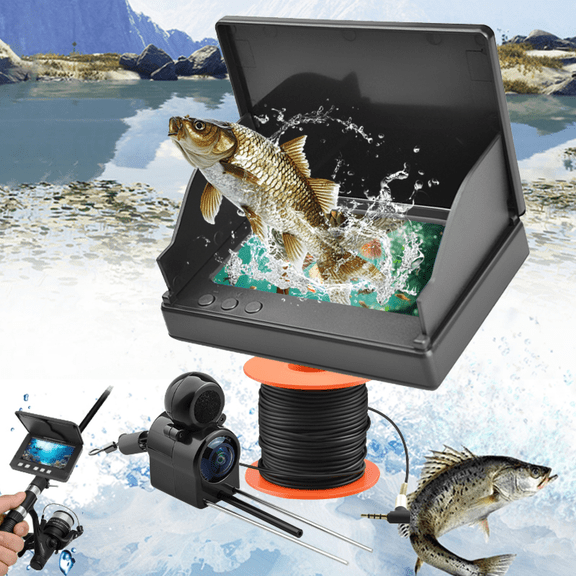 Clianle Fishing Camera 4.3" Underwater Fish Finder with Enhanced-Vision Wide-Angle Lens