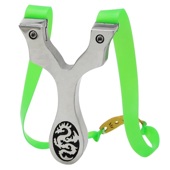 Clianle Slingshot, Metal Slingshot, Hunting Slingshot with High Elasticity Launch Strap, Adult Outdoor Shooting Catapult