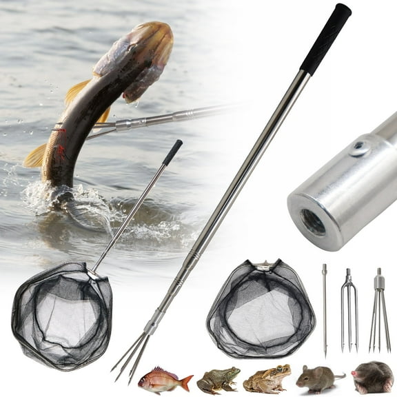 Clianle Telescopic Fishing Harpoon, Sea and Ice Fishing Spear, Hunting Fish, Frogs, Moles, Toads and Other Amphibians