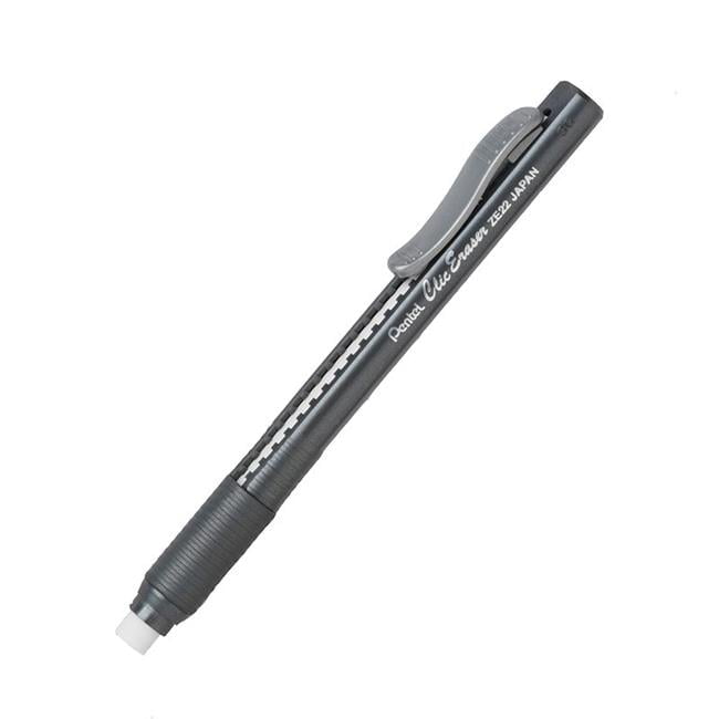 Clic Erasers Grip Black Barrel - 12 Each