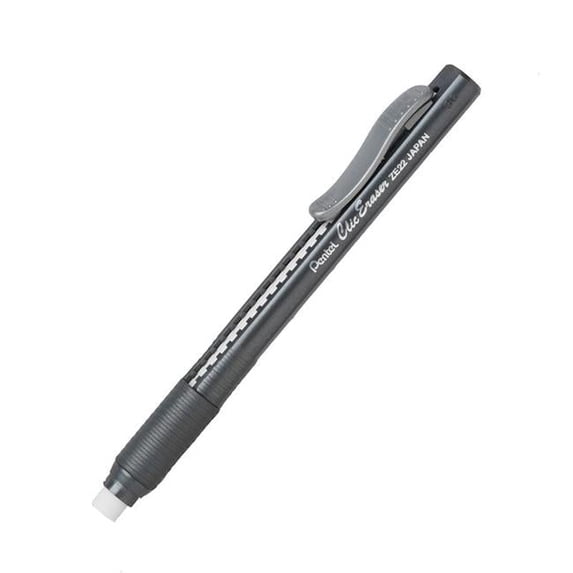 Clic Erasers Grip Black Barrel - 12 Each