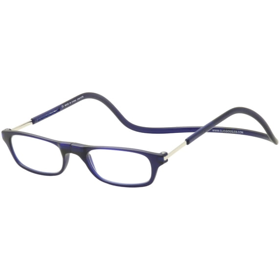 Clic Reader Eyeglasses Original Frosted Reflex Dk Blue Magnetic Readers Sz+2.00
