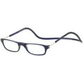 thumbnail image 1 of Clic Reader Eyeglasses Original Frosted Reflex Dk Blue Magnetic Readers Sz+3.00, 1 of 4