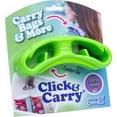 thumbnail image 1 of Click & Carry Grocery Bag Carrying Handle for Kitchen, Travel, or Home 1-Pack Green, 1 of 15
