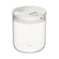 thumbnail image 1 of Click Clack Clear Pantry Canister with White Lid, 1.6 Quart, 1 of 4