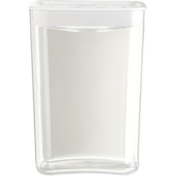 Click Clack Cube Food Storage Container with White Lid, 4.5 Quart