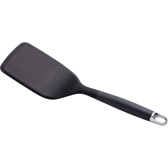 Click Clack Large Silicone Turner | Grey/Chrome