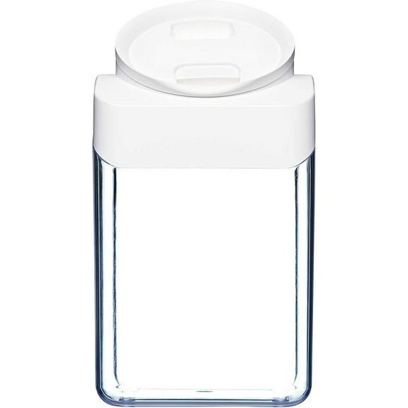 Click Clack Store-All Stacking Food Container with White Lid, 4.2 Quart