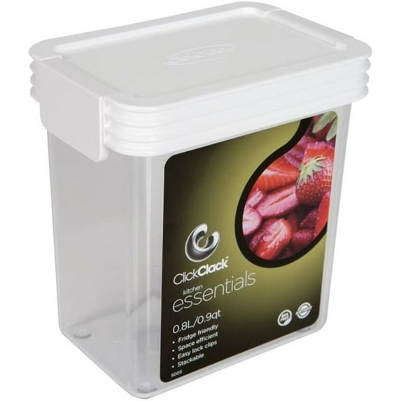 Click Clack Storer Canister with Lid, 0.9 Quart