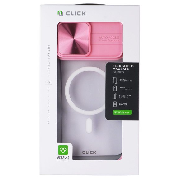 Click Flex Shield Case for MagSafe for Apple iPhone 16 Plus - Pink