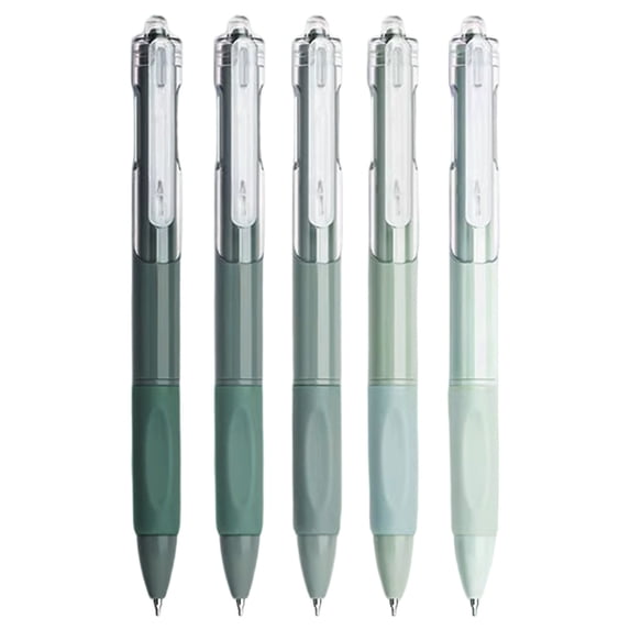 Click Gel Pens, 0.7mm Point Black Gel Ink For Home Office, Smooth Writing For Journaling And Note Taking, Comfortable Retractable Design (Green ,16)