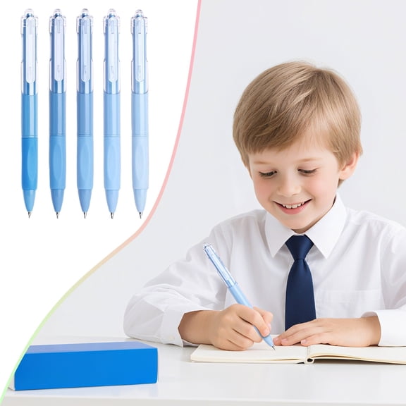 Click Gel Pens, Oimcto Fine Point (0.7mm), Black Gel Ink Pens for Home, Office, Journaling, Writing & Note Taking, Teacher Supplies, 15mL Each, Blue, 10 Pcs