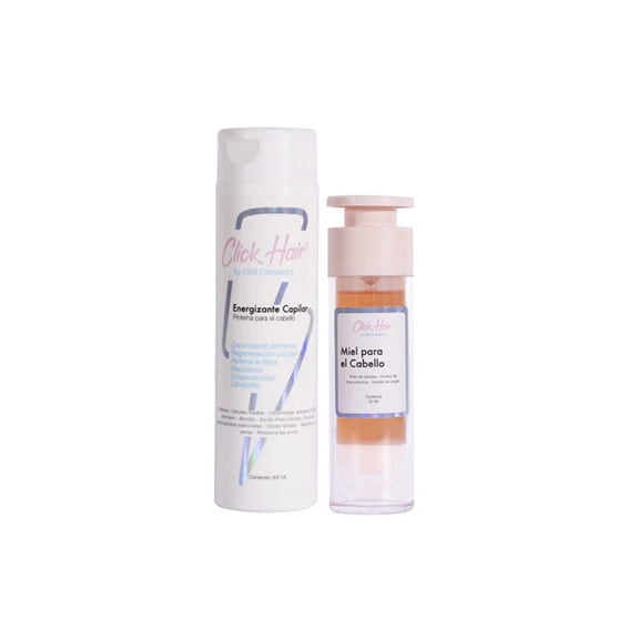 Click Hair Miel para el cabello y Energizante Capilar (2 Pack)