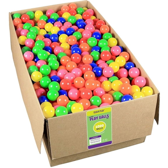 Click N' Play Ball Pit Balls 1000 Pack | Bulk Size 1000 Balls