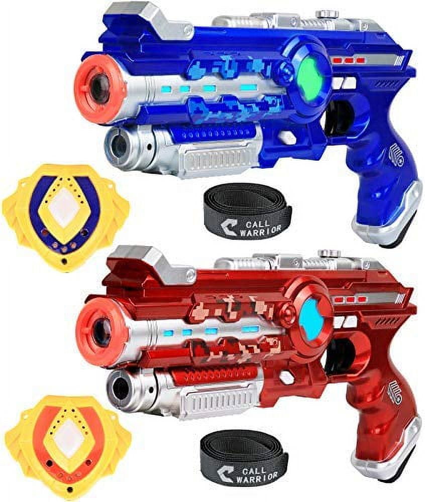 Laser Tag Gun Set , Rechargeable Laser Gun with Projector & 3 Target  Cartridges, Laser Tag Game, Birthday Gift for Boys & Girls age 3 & Up. 