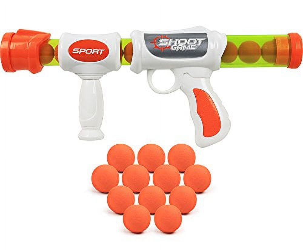 Click N’ Play Kids Air Powered Foam Ball Shooting Toy Gun, Action Pack