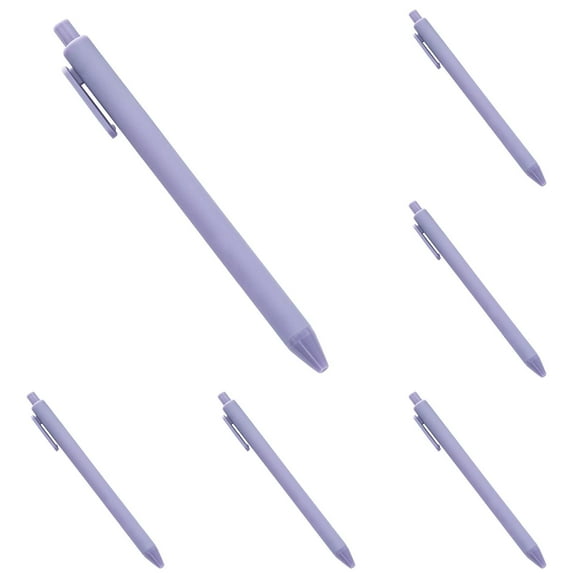 Click Pens, Retractable Ballpoint Pens - 10 Pack in Purple for Ergonomic Writing, Retractable Pens, by Goohae