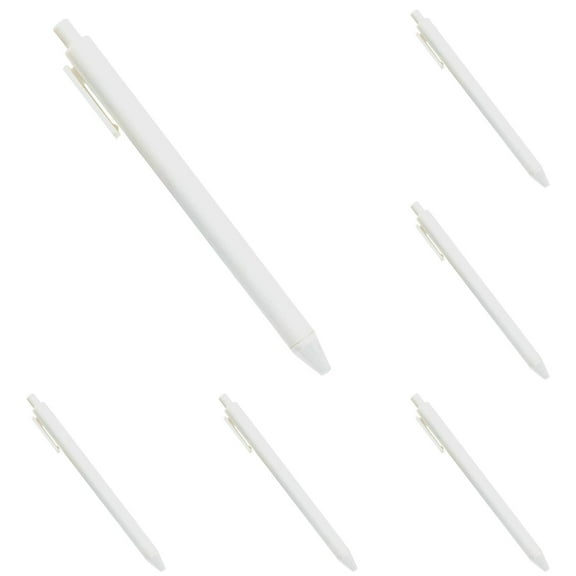 Click Pens, Retractable Ballpoint Pens - 10 Pack in White for Clean & Precise Lines, Retractable Pens, by Goohae