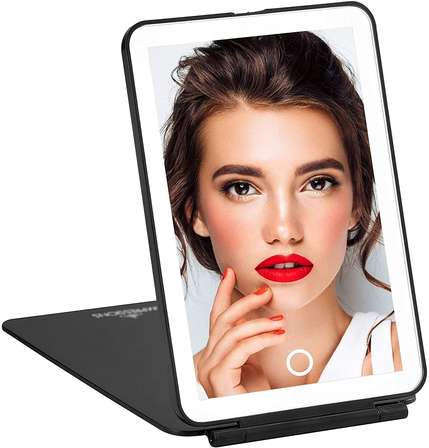 Impressions Vanity Touch Pad Mini Tri Tone LED Makeup Mirror with Flip