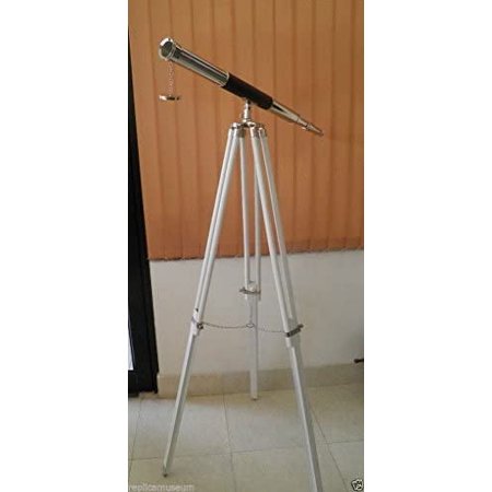 Click image to open expanded view Nauticalmart Vintage Royal Floor Standing Decor Telescope with Tripod Stand