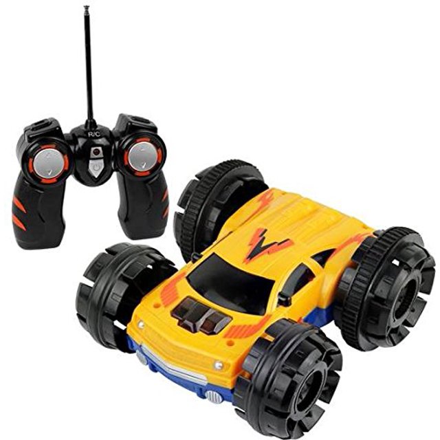 Click n' Play Double sided Tumbling Stunt Rolling RC Remote Control Car