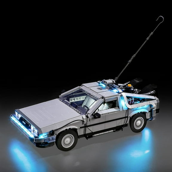 Click to see full view LED Light Kit for Lego 10300 Back to The Future Time Machine Set, Compatible with Lego 10300 Building Blocks Model(Not Include Blocks Set)