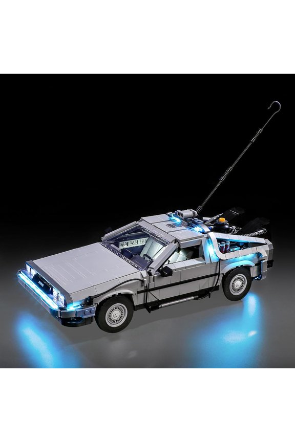 Click to see full view LED Light Kit for Lego 10300 Back to The Future Time Machine Set, Compatible with Lego 10300 Building Blocks Model(Not Include Blocks Set)