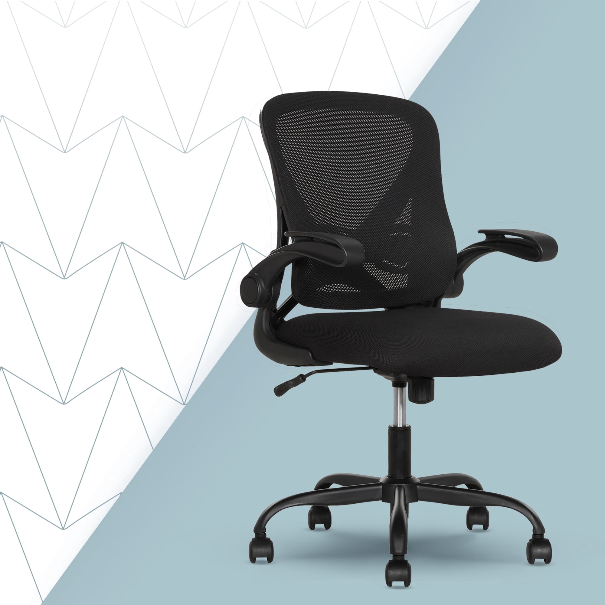 Click365 AeroCore M200 Adult Mesh Mid Back Indoor Residential Ergonomic Office Chairs Hardware Kit, Black