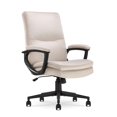 thumbnail image 1 of Click365 Classic Comfort Executive Office Chair Bonded Leather Taupe, 1 of 9