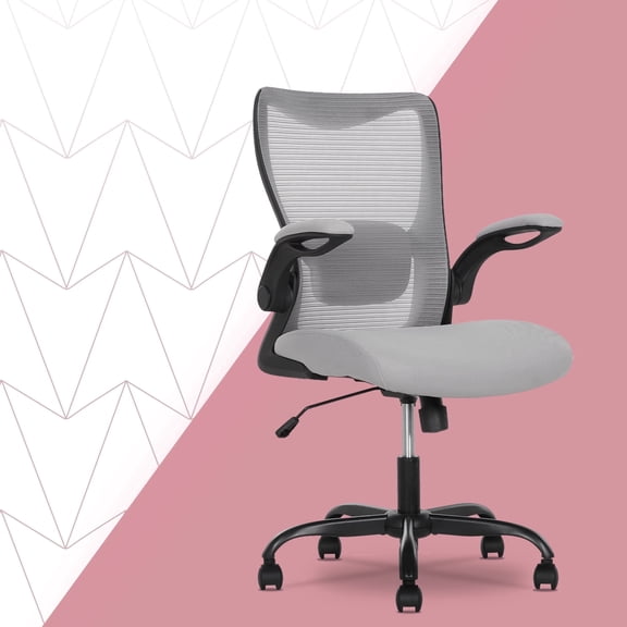 Click365 Adult Mesh Mid Back Indoor Commercial Ergonomic Office Chairs Hardware Kit, Gray
