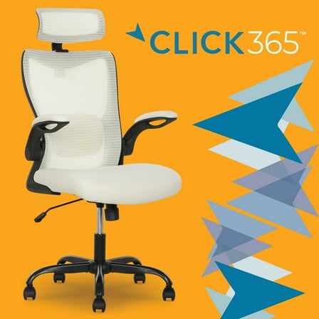 Click365 Ergonomic Mesh Chair with Headrest, Beige