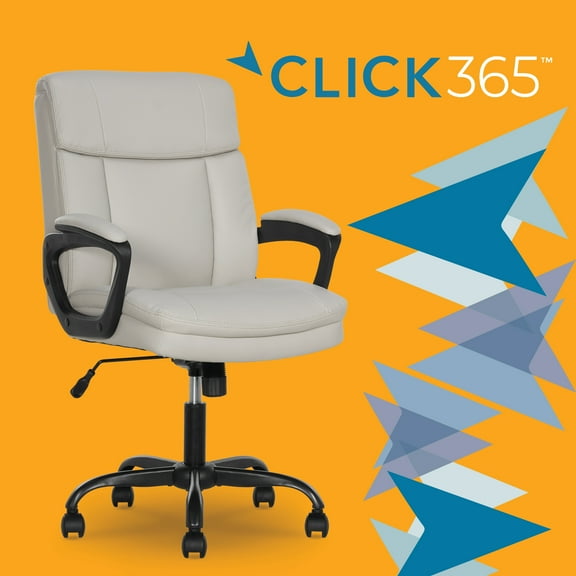 Click365 Mid-Back Manager Chair, Ivory