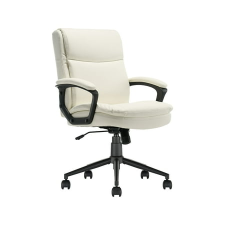 Click365 - Transform 2.0 Extra Comfort Ergonomic Mid-Back Desk Chair - White