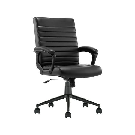 Click365 - Transform 3.0 Extra Comfort Ergonomic Mid-Back Desk Chair - Black