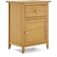 thumbnail image 1 of ClickDecor Alcott Wood End Table with Drawer and Cabinet, Light Brown, 1 of 12