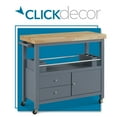 thumbnail image 1 of ClickDecor Anson Kitchen Cart Gray, 1 of 12