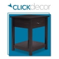 thumbnail image 1 of ClickDecor Bailey Nightstand with 1 Drawer and Display Shelf Black, 1 of 5