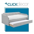 thumbnail image 1 of ClickDecor Bella Upholstered Daybed and Trundle Beige, 1 of 17