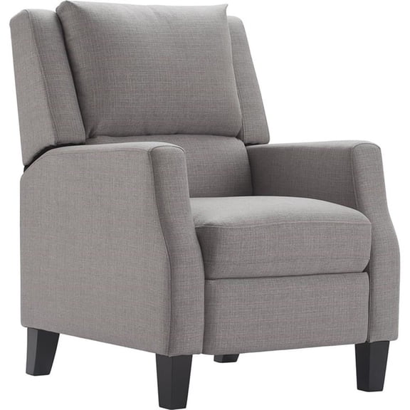 ClickDecor Bristol Push Back Recliner Chair Gray