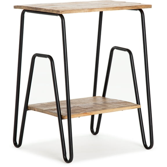 ClickDecor Cooper Industrial Side Table Brown